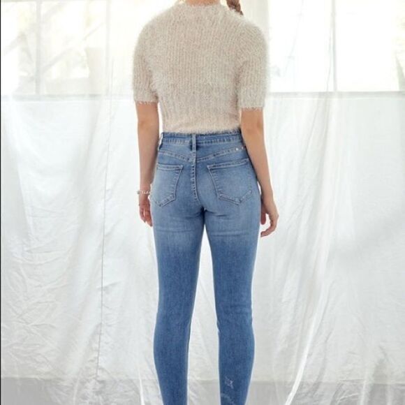 KanCan Larisal High Rise Patched Ankle Skinny Jeans - Picture 6 of 16